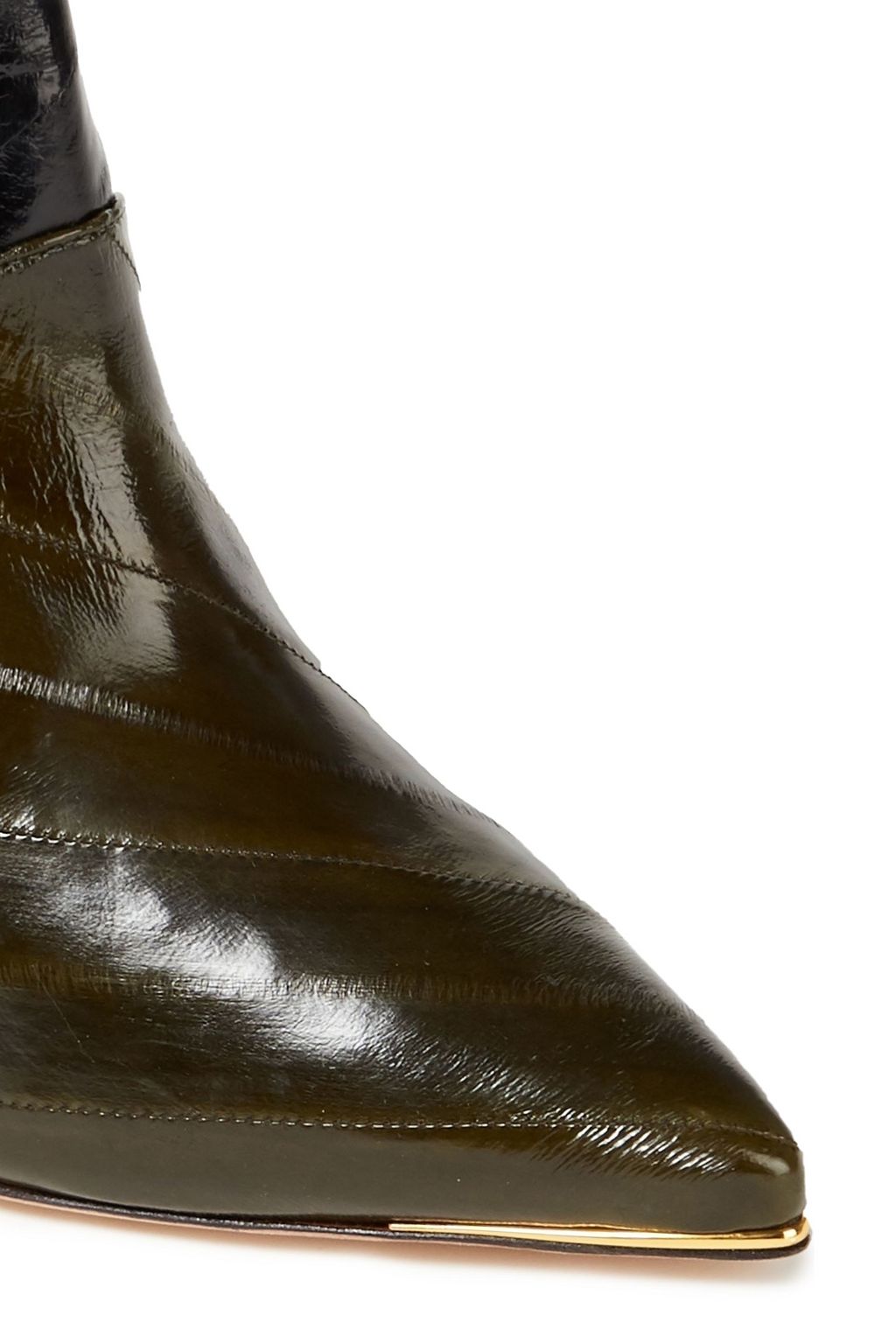 TORY BURCH Color-block eel ankle boots