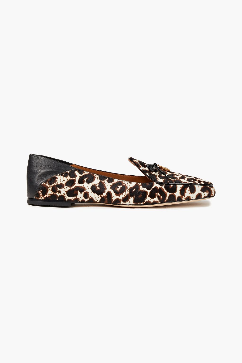 TORY BURCH Leopard-print calf hair collapsible-heel loafers | Sale up to  70% off | THE OUTNET