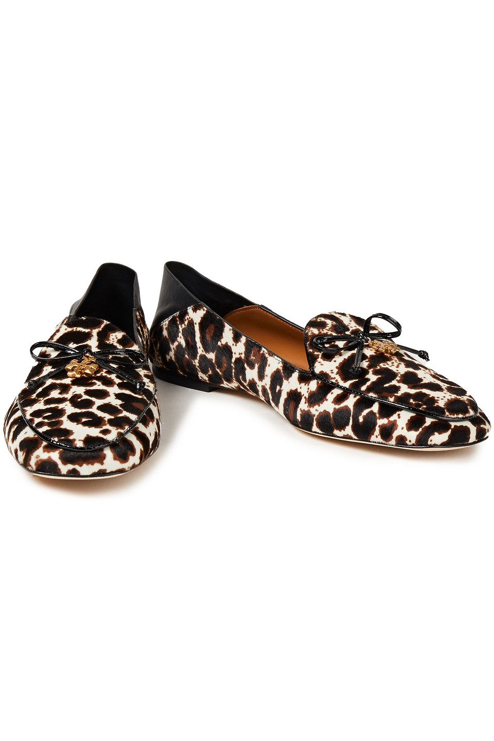 tory burch leopard loafers