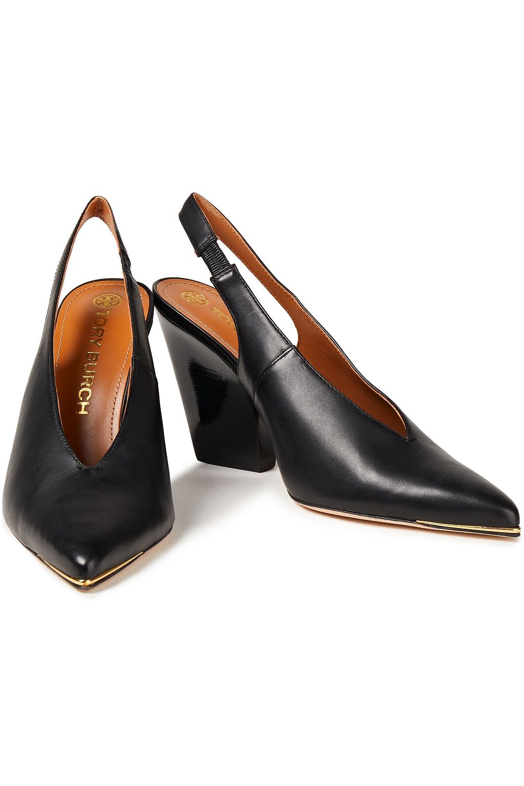 TORY BURCH Lila leather slingback pumps