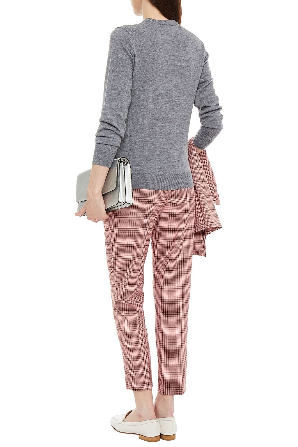MARKUS LUPFER Mia Lip sequin-embellished mélange merino wool sweater