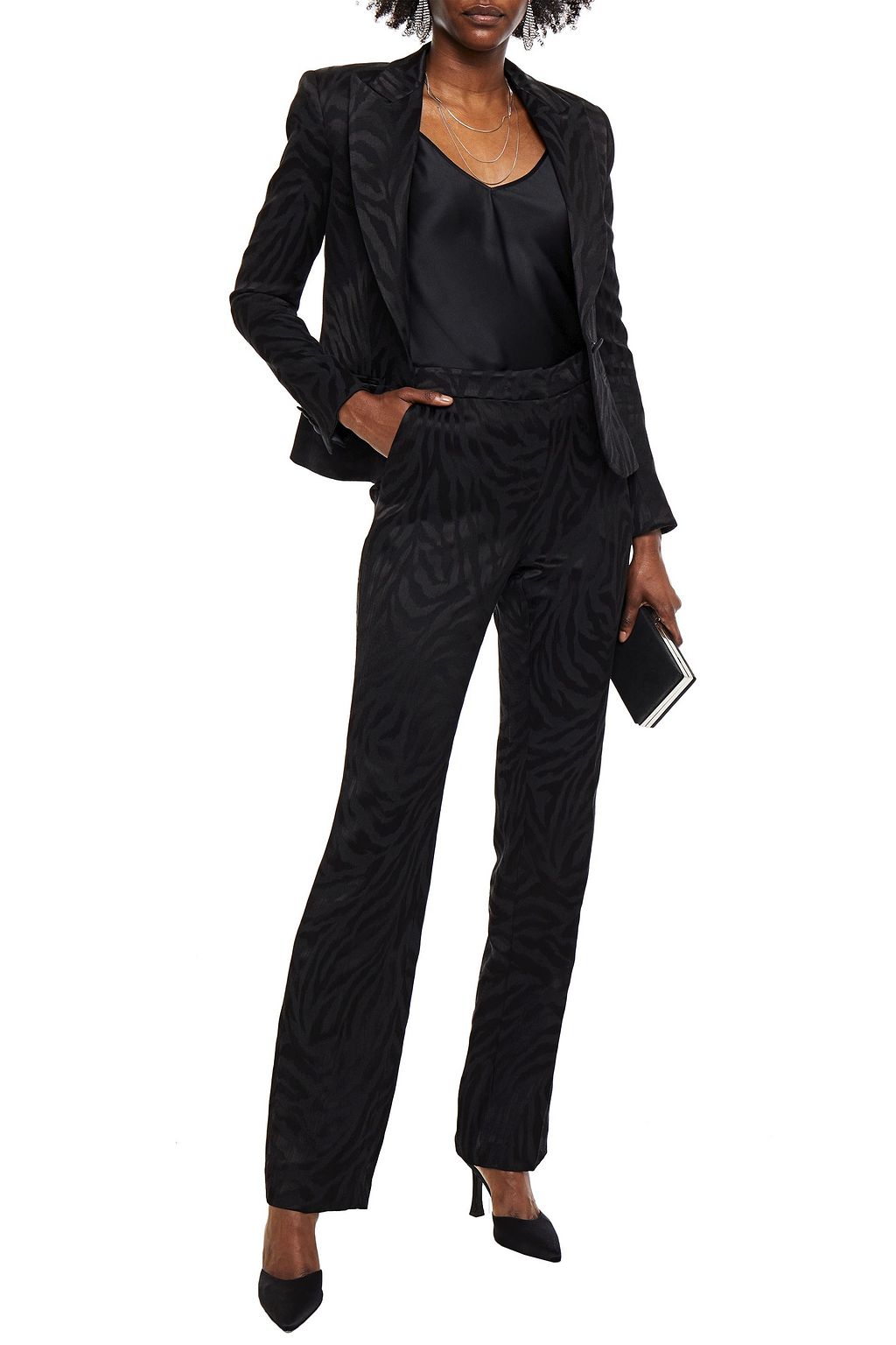 REDEMPTION Cotton-blend jacquard blazer