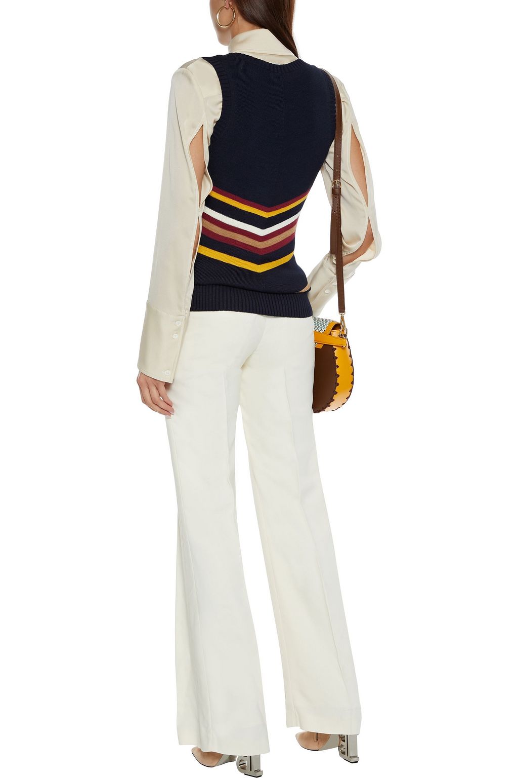VICTORIA BECKHAM Crepe wide-leg pants