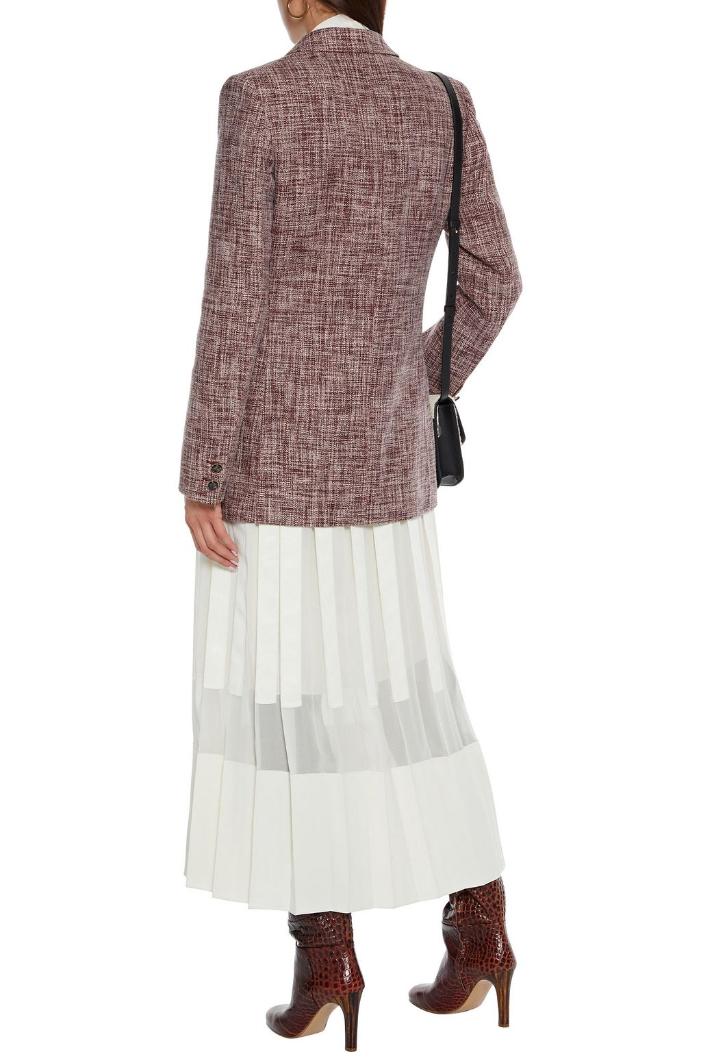 VICTORIA BECKHAM Linen-blend tweed blazer