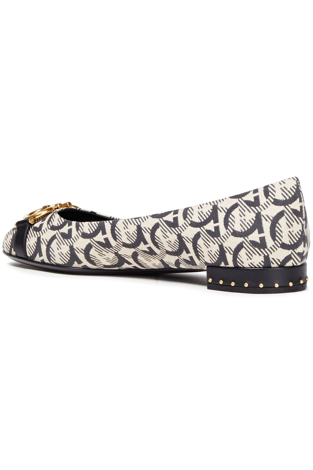 FERRAGAMO Garda 10 embellished jacquard ballet flats
