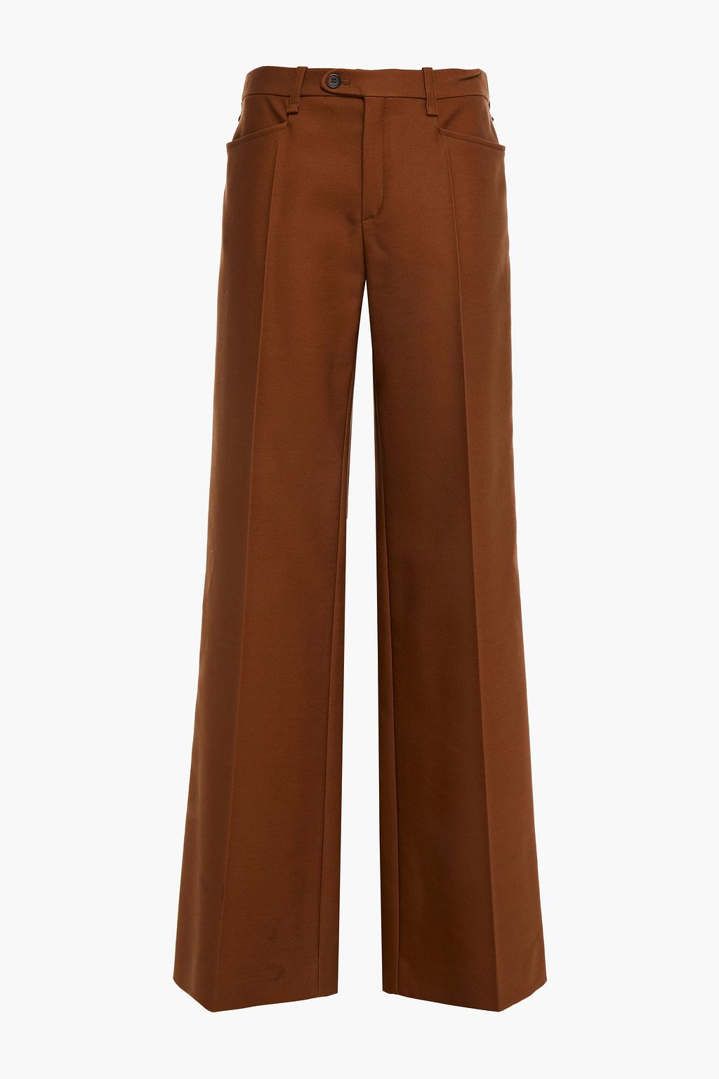 CHLOÉ Wool-blend twill flared pants | THE OUTNET