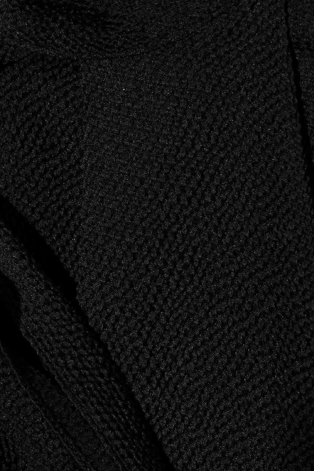 VICTORIA BECKHAM Bow-detailed textured silk-blend top