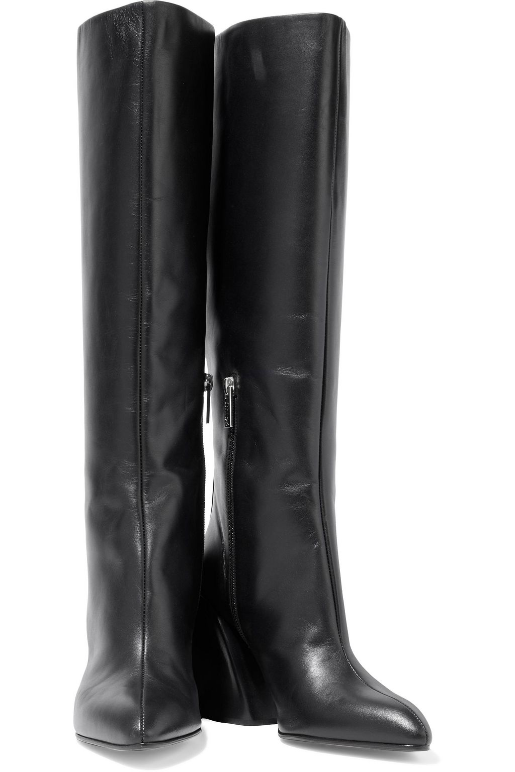 CHLOÉ Wave leather knee boots