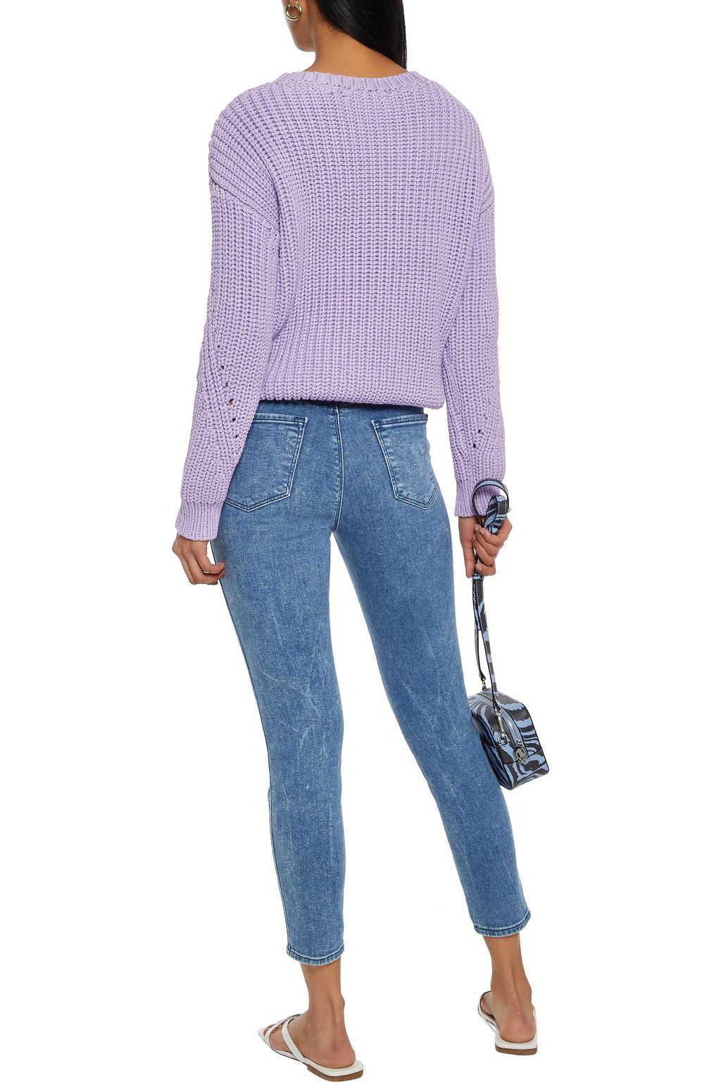J BRAND Natasha cropped button-detailed high-rise skinny jeans