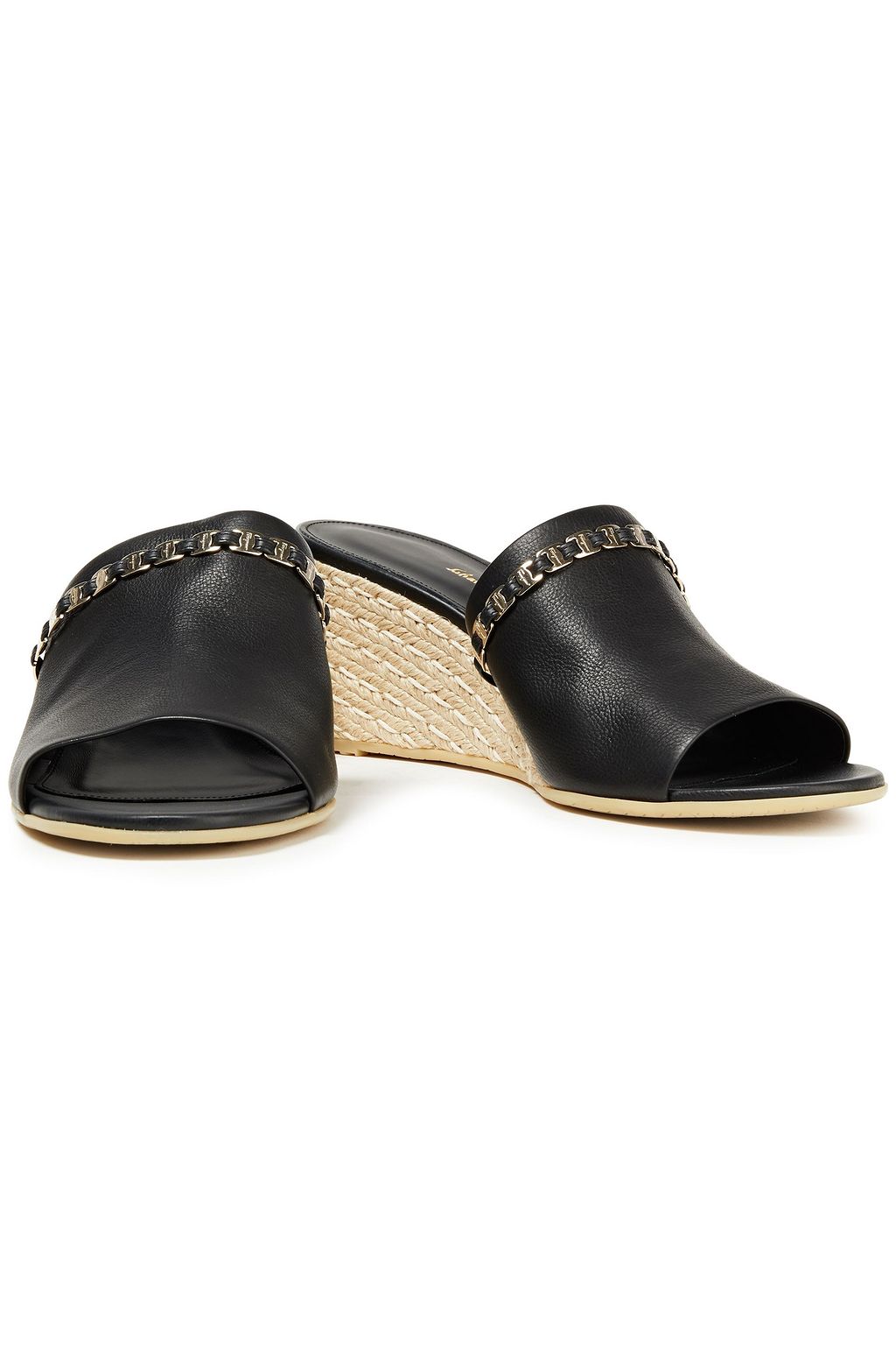FERRAGAMO Thassos embellished leather mules