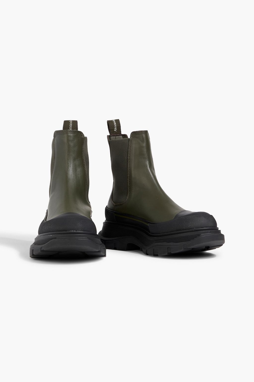 MCQUEEN Tread Slick leather Chelsea boots