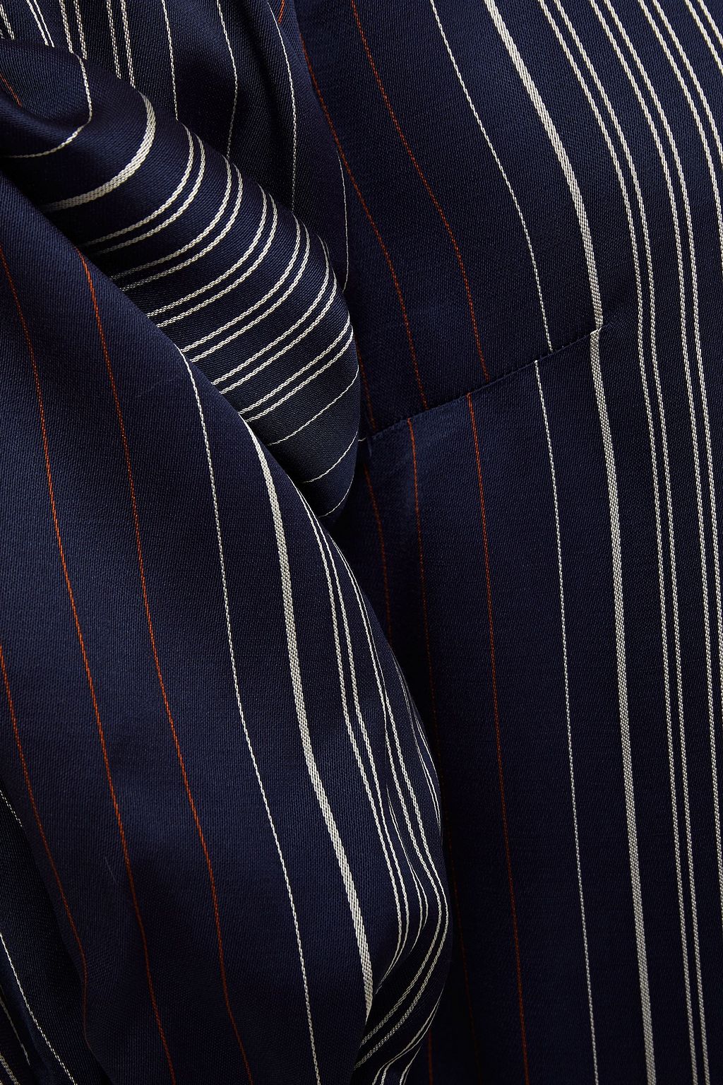 PALMER//HARDING Striped satin-jacquard shirt
