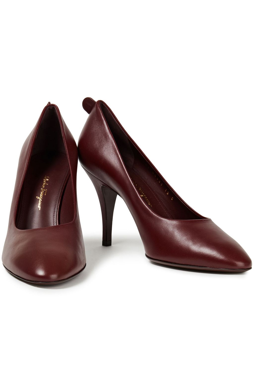 FERRAGAMO Judy 85 leather pumps