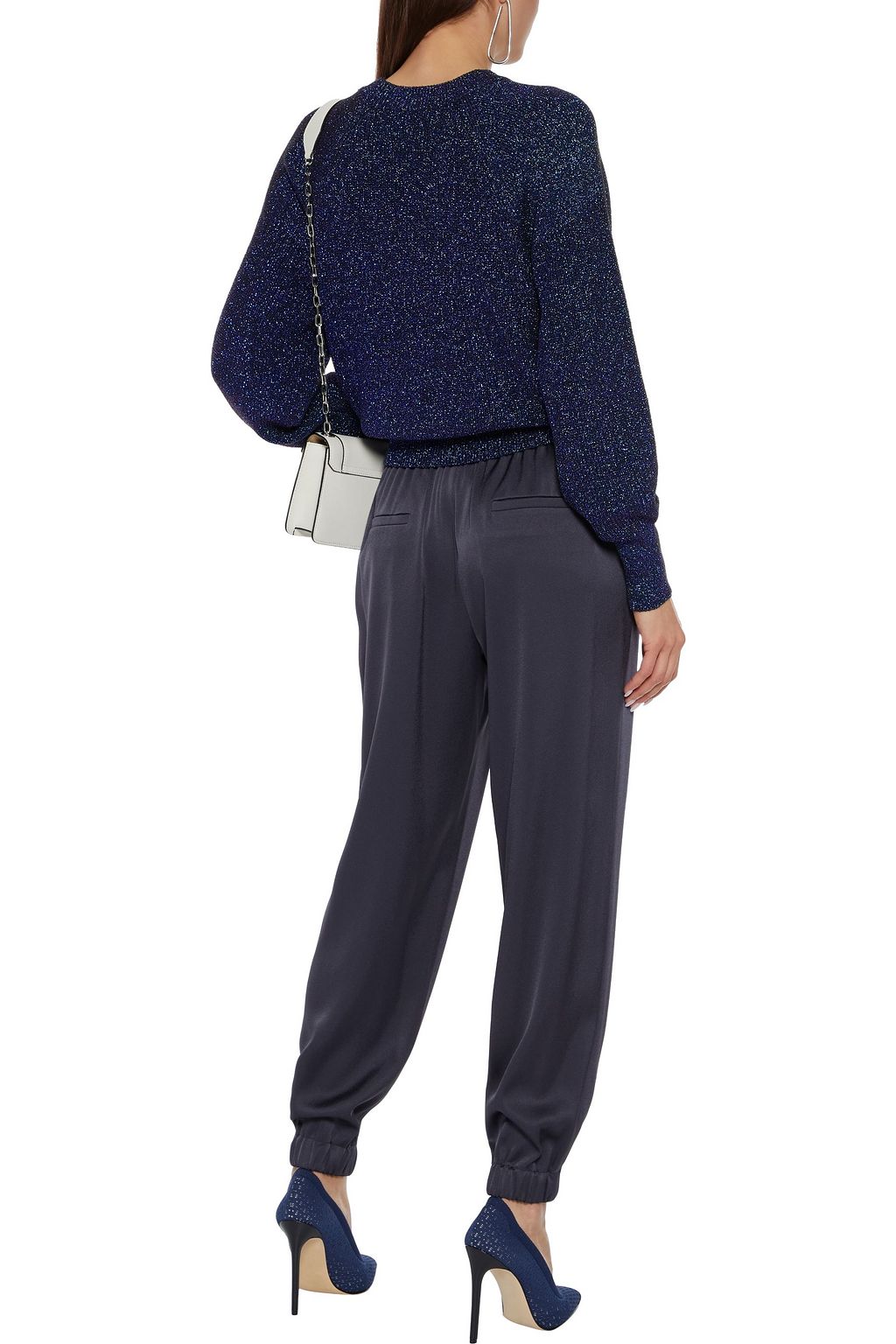 JOIE Noelia metallic knitted sweater