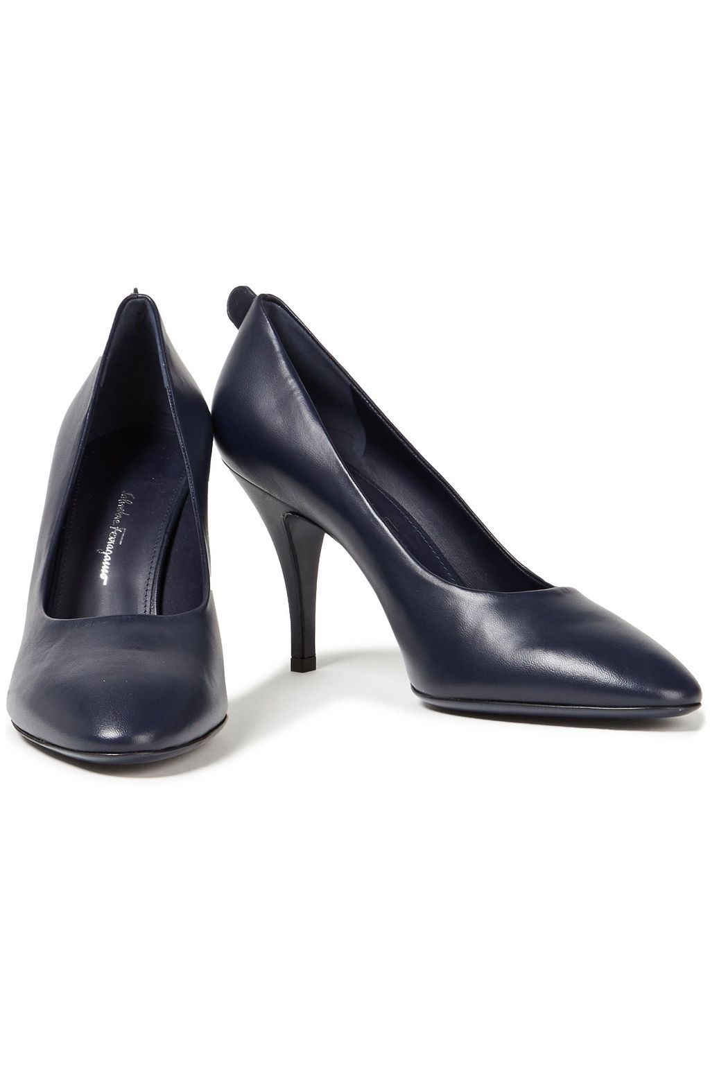 FERRAGAMO Judy 85 leather pumps