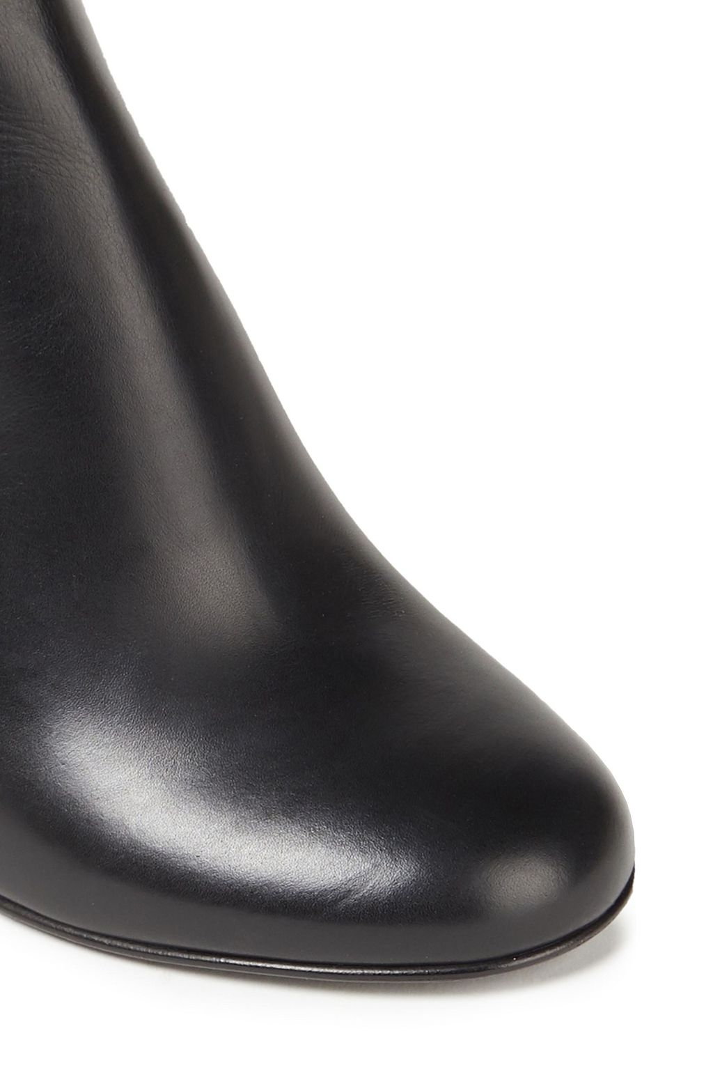 FERRAGAMO Braid-trimmed leather ankle boots