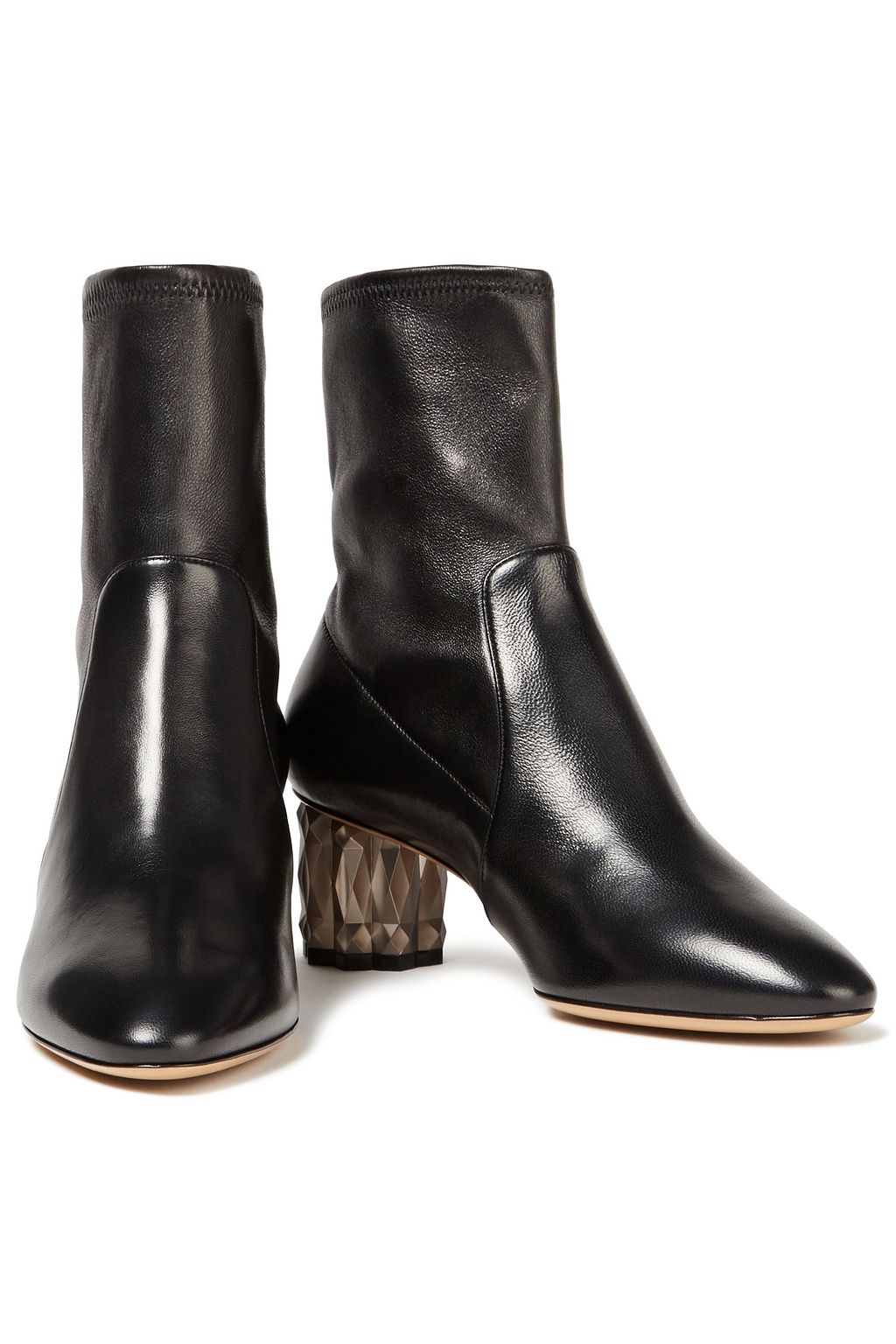 FERRAGAMO Camelia 55 leather ankle boots