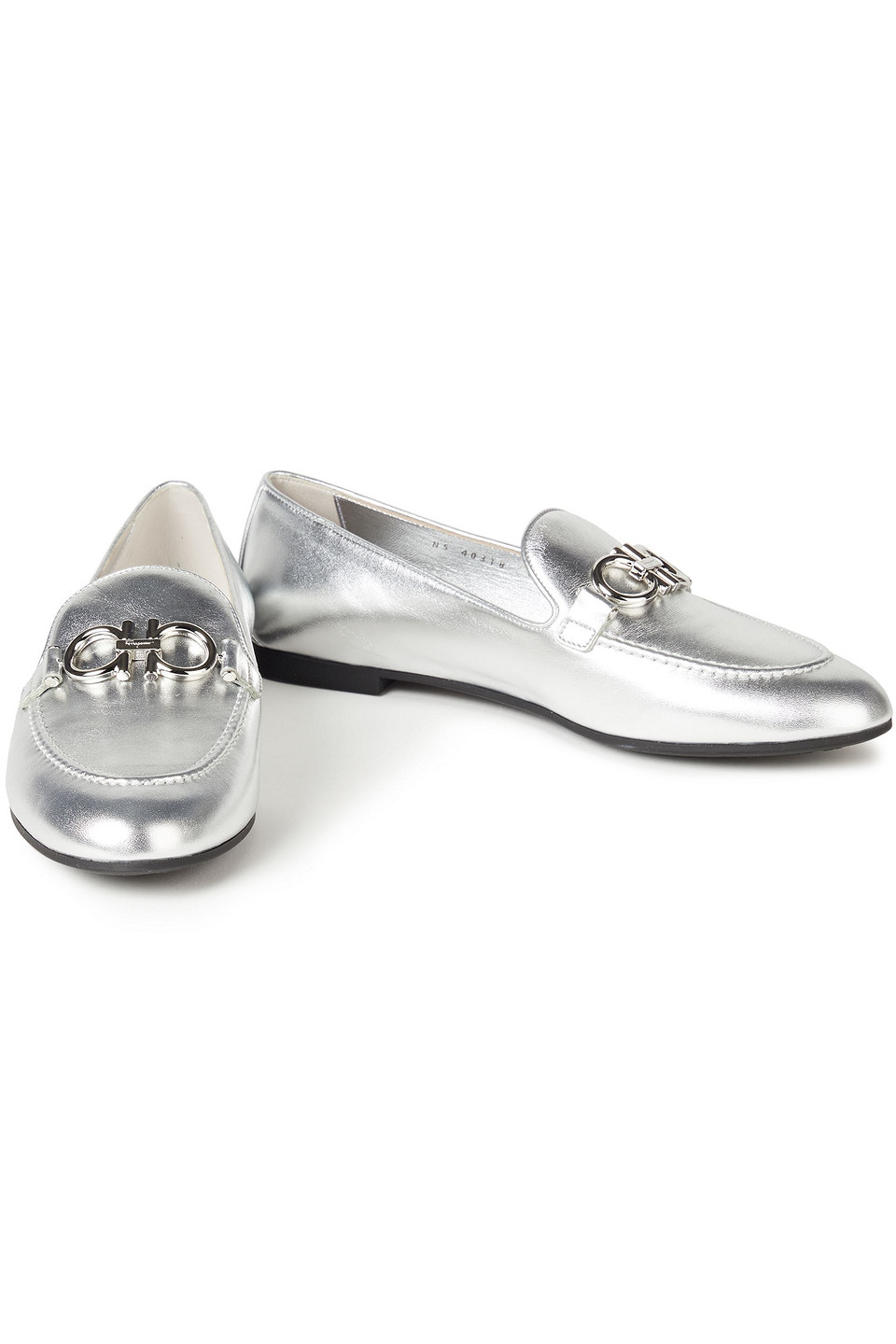 Ferragamo Metallic Leather Loafers