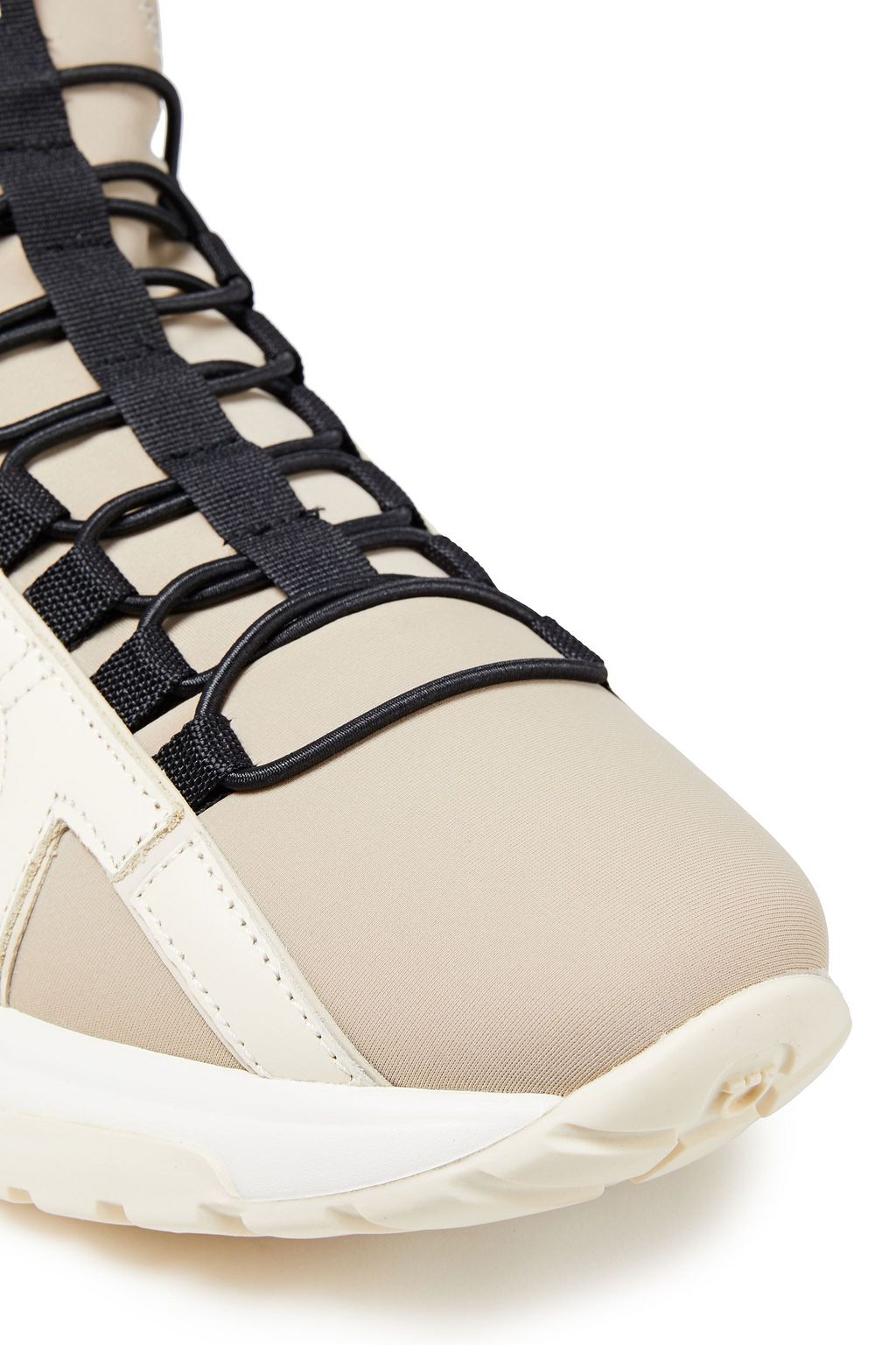 FERRAGAMO Shiro leather-trimmed neoprene sneakers
