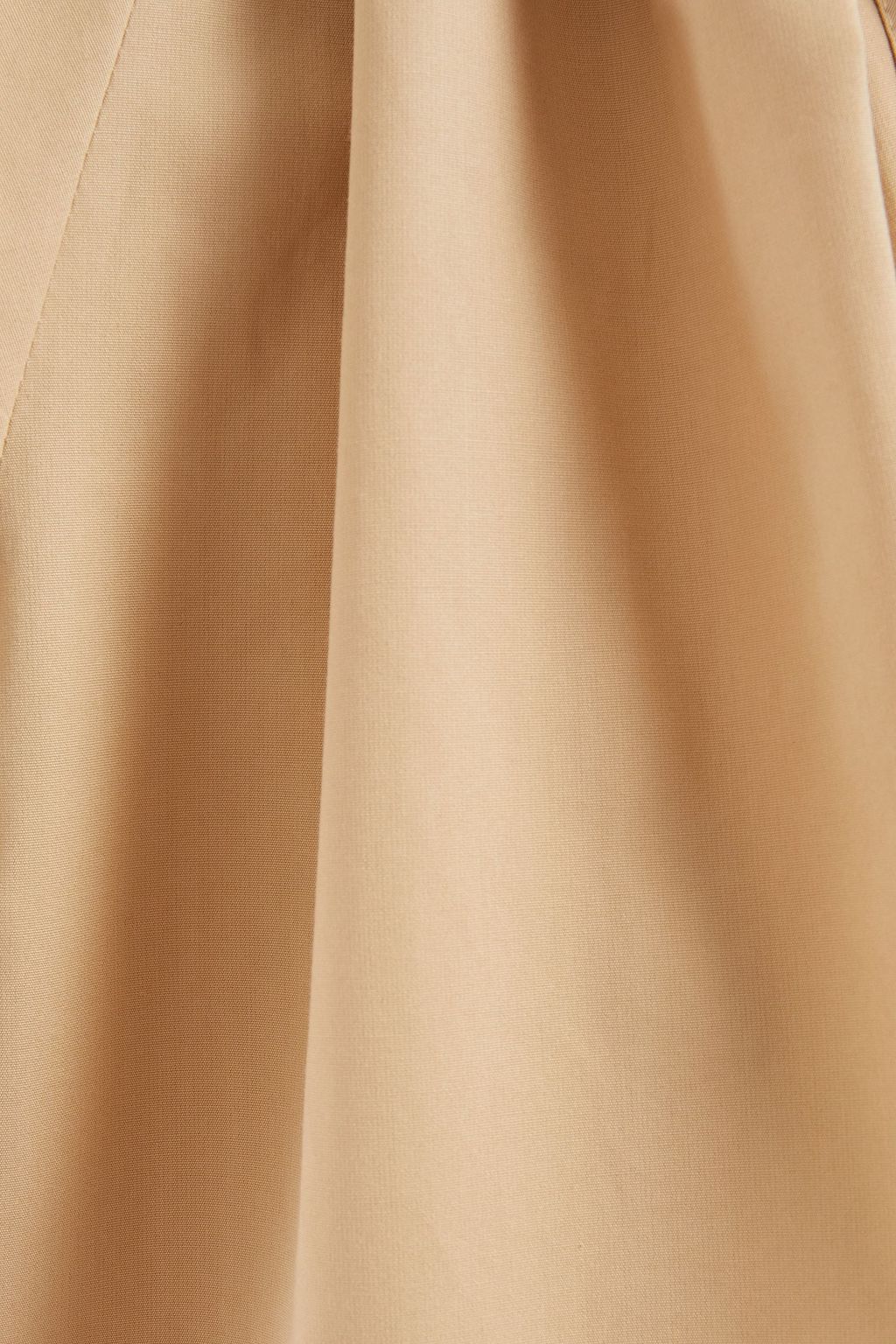 CHLOÉ Tie-neck cotton-poplin top
