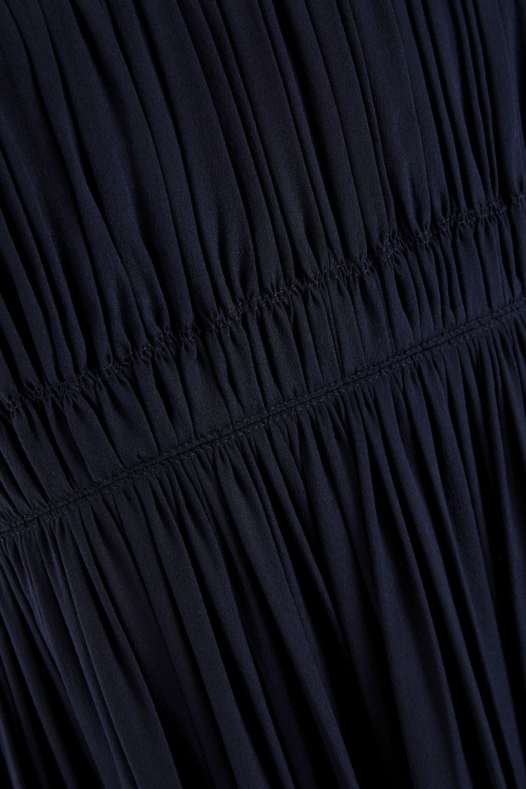 CHLOÉ Gathered silk crepe de chine dress