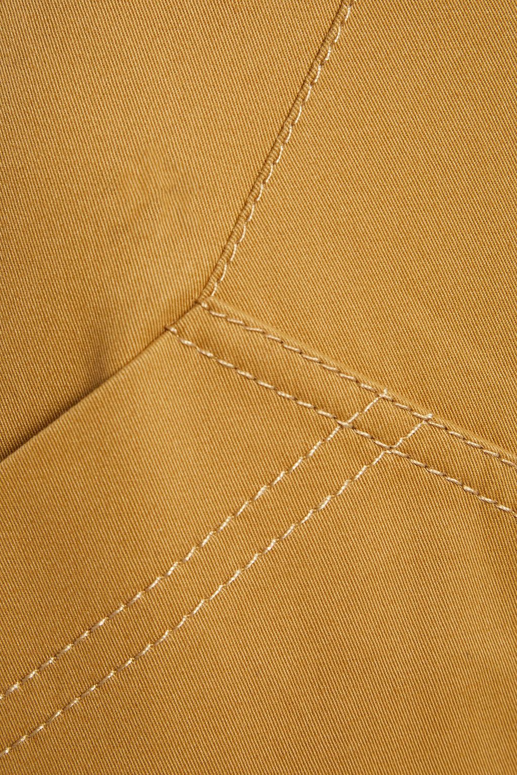 ALBERTA FERRETTI Cotton-blend twill pencil skirt