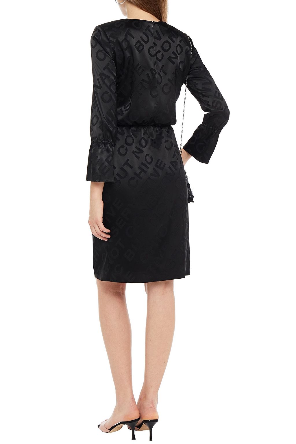 BOUTIQUE MOSCHINO Satin-jacquard dress