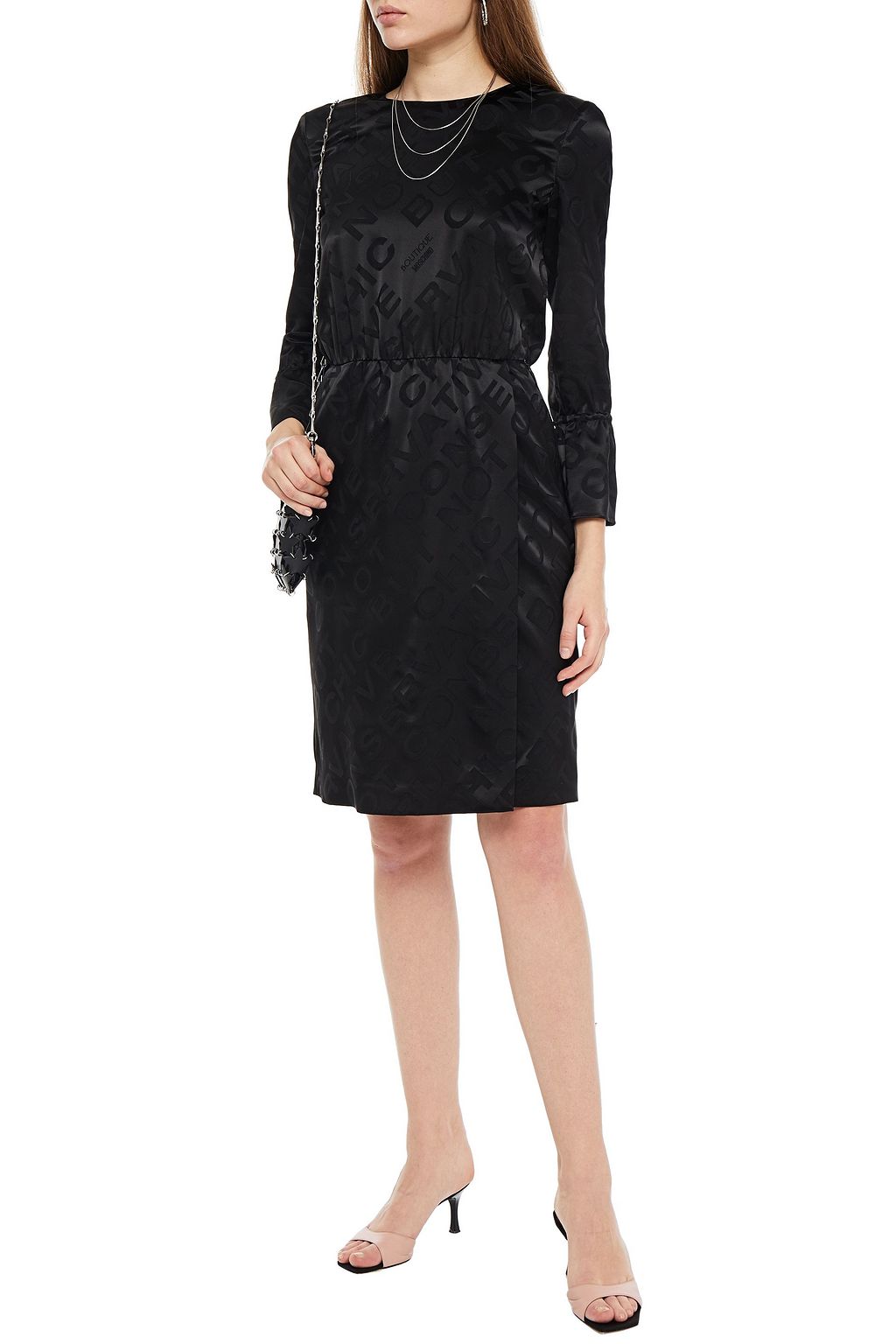 BOUTIQUE MOSCHINO Satin-jacquard dress