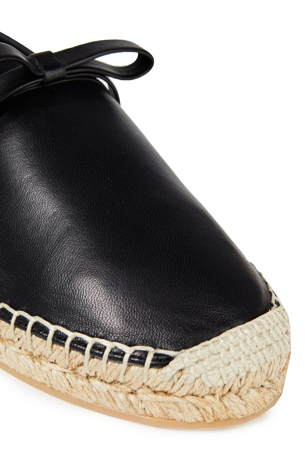 RED(V) Bow-detailed leather espadrilles