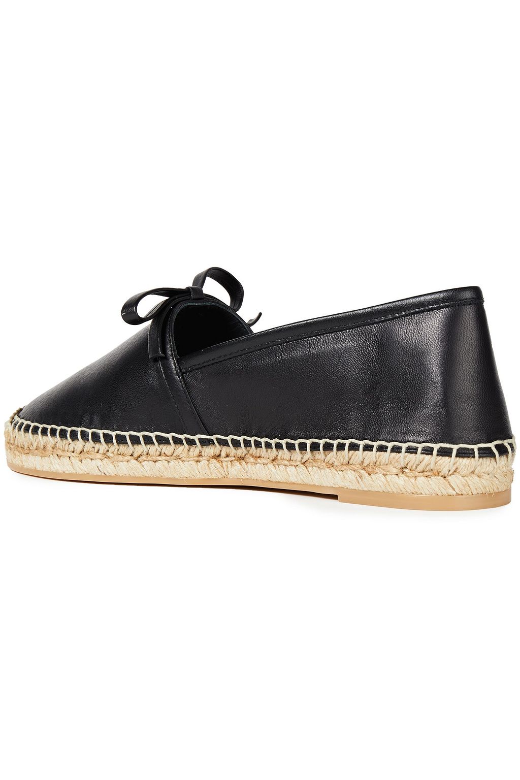 RED(V) Bow-detailed leather espadrilles