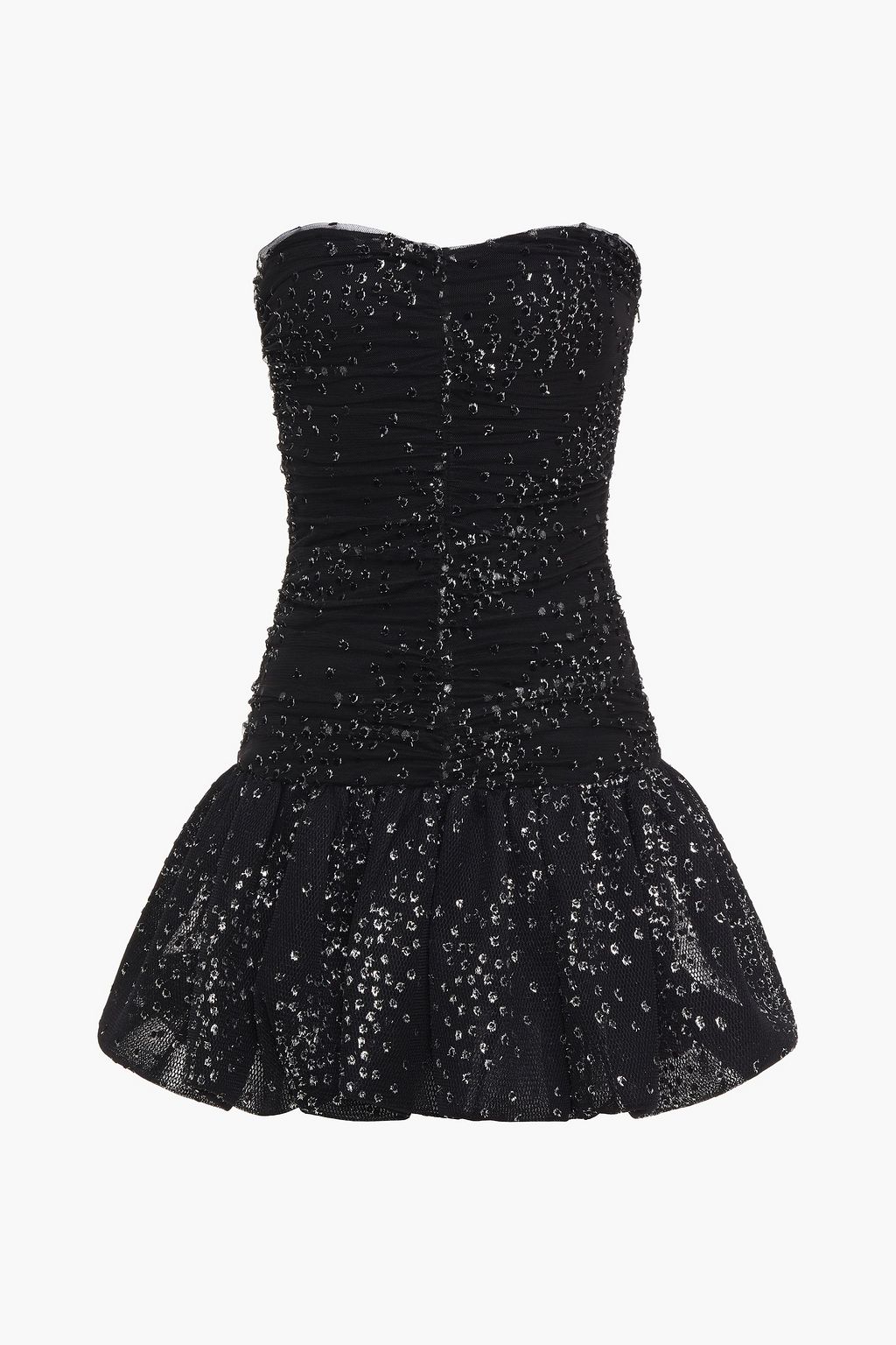 MAJE Flocked ruffled tulle mini dress | Sale up to 70% off | THE OUTNET