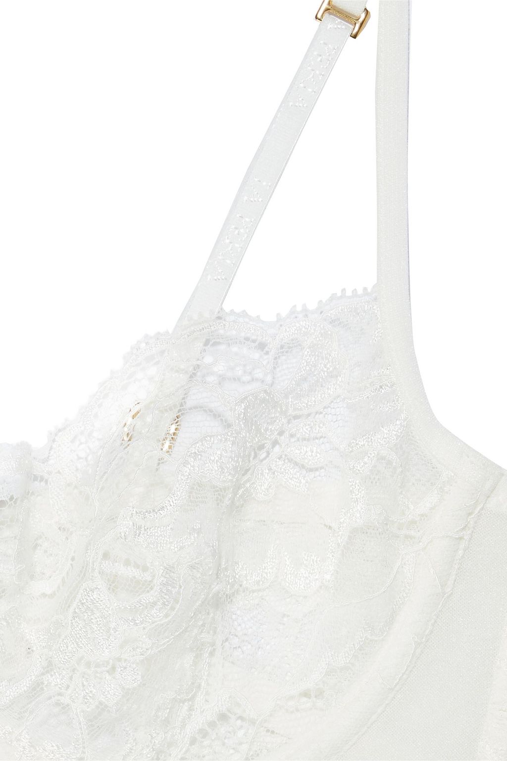 LA PERLA Scalloped stretch-lace balconette bra