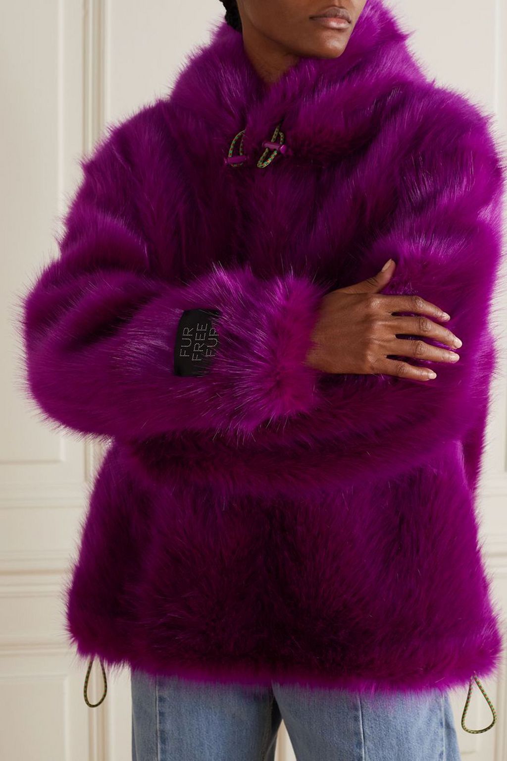 STELLA MCCARTNEY Adan hooded faux fur coat