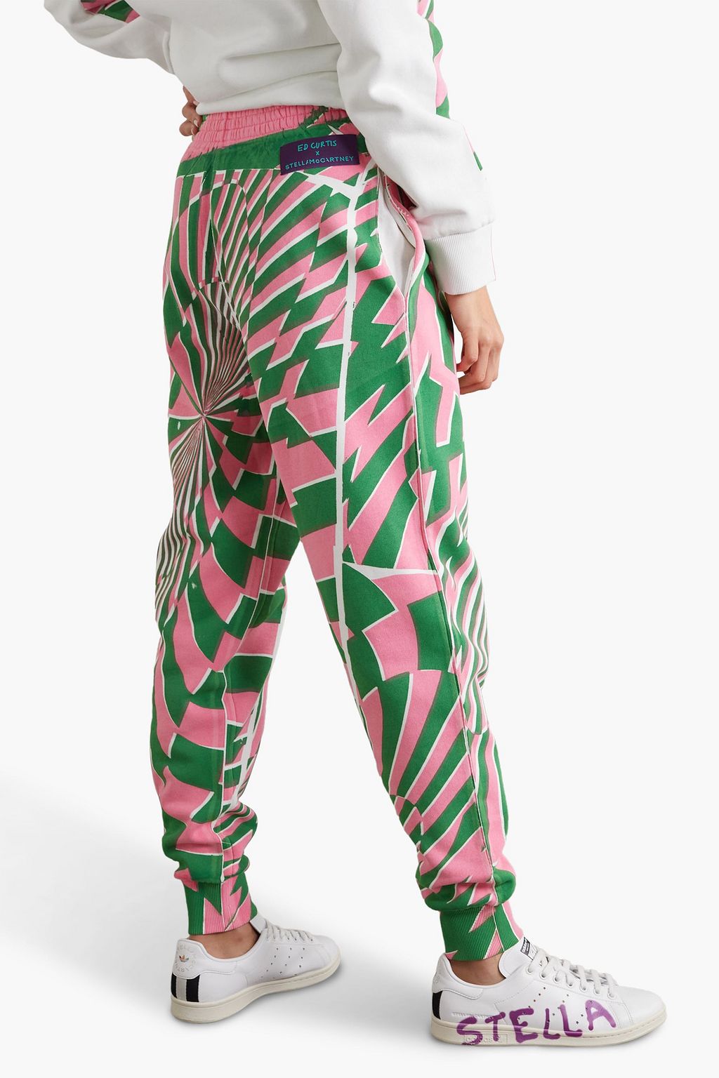 STELLA MCCARTNEY + Ed Curtis printed cotton-fleece  track pants