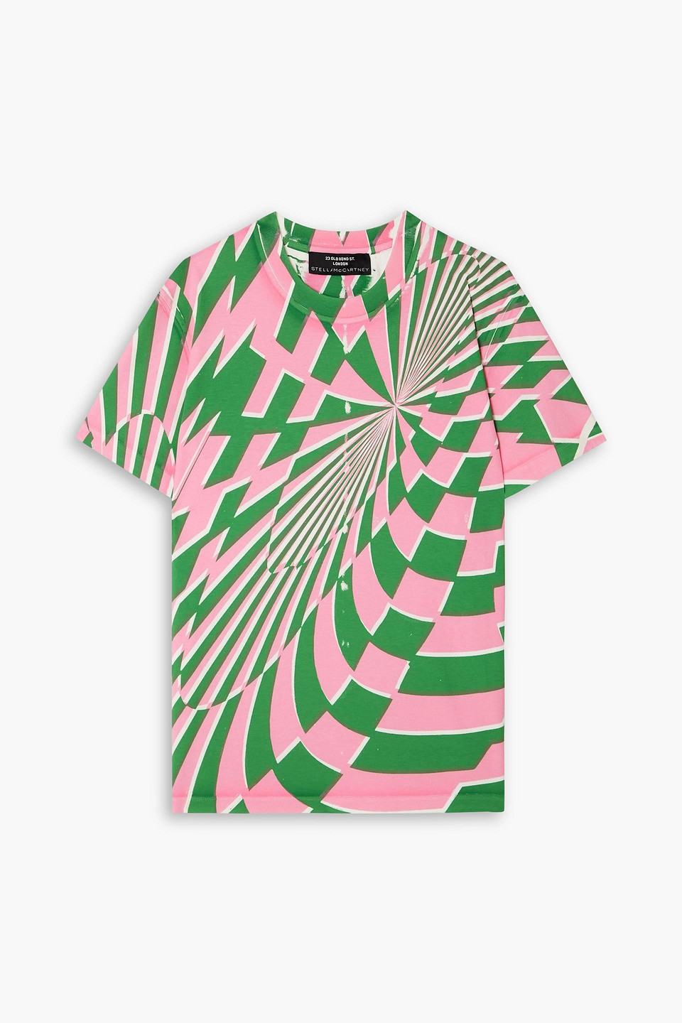 Stella Mccartney Womens Multicolor X Ed Curtis Graphic-print Cotton-jersey T-shirt Xxs In Pink