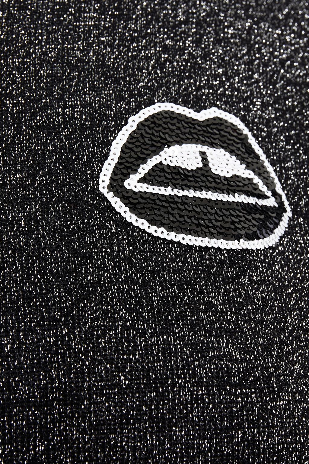 MARKUS LUPFER Tracy sequin-embellished metallic cotton-blend sweater
