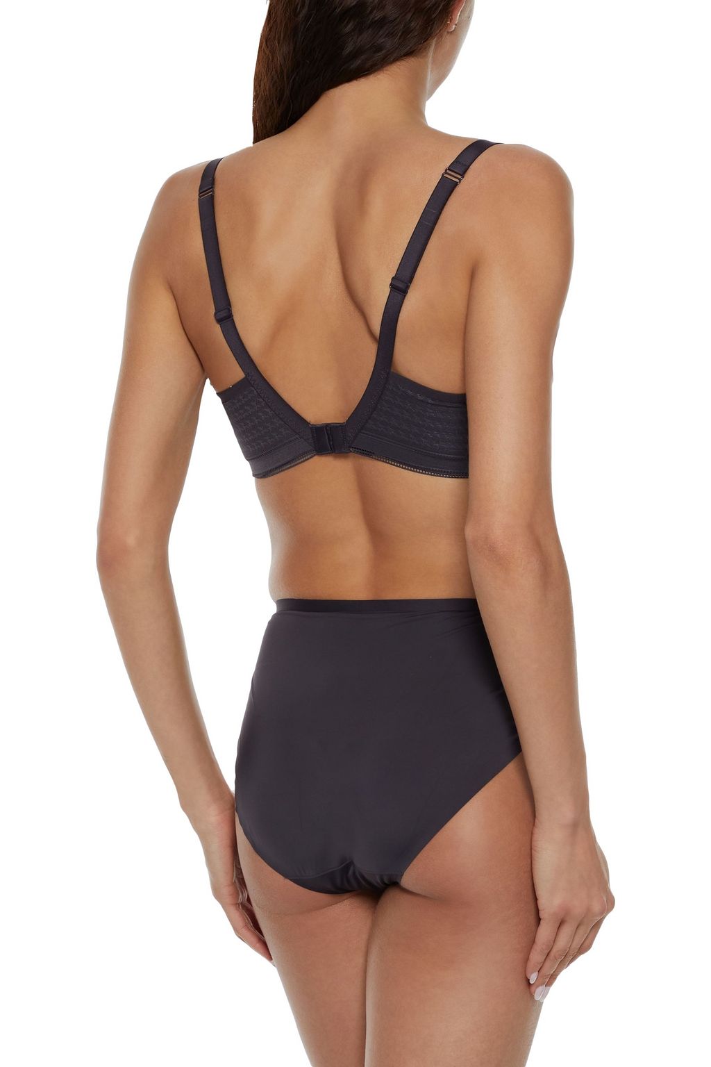 SIMONE PÉRÈLE Muse stretch-jersey and lace underwired plunge bra