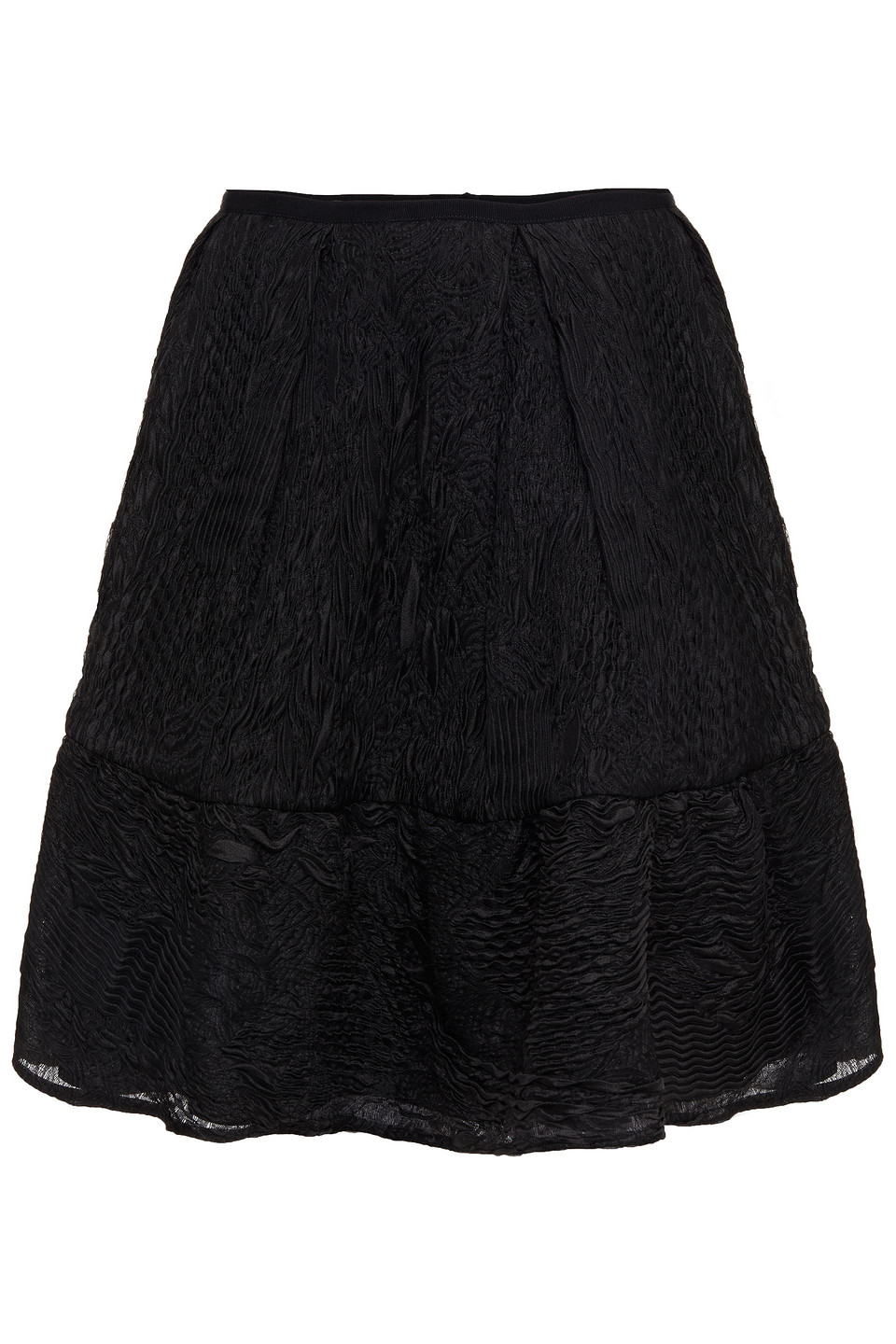 Erdem Woman Levia Plissé-organza Mini Skirt Black Size 8
