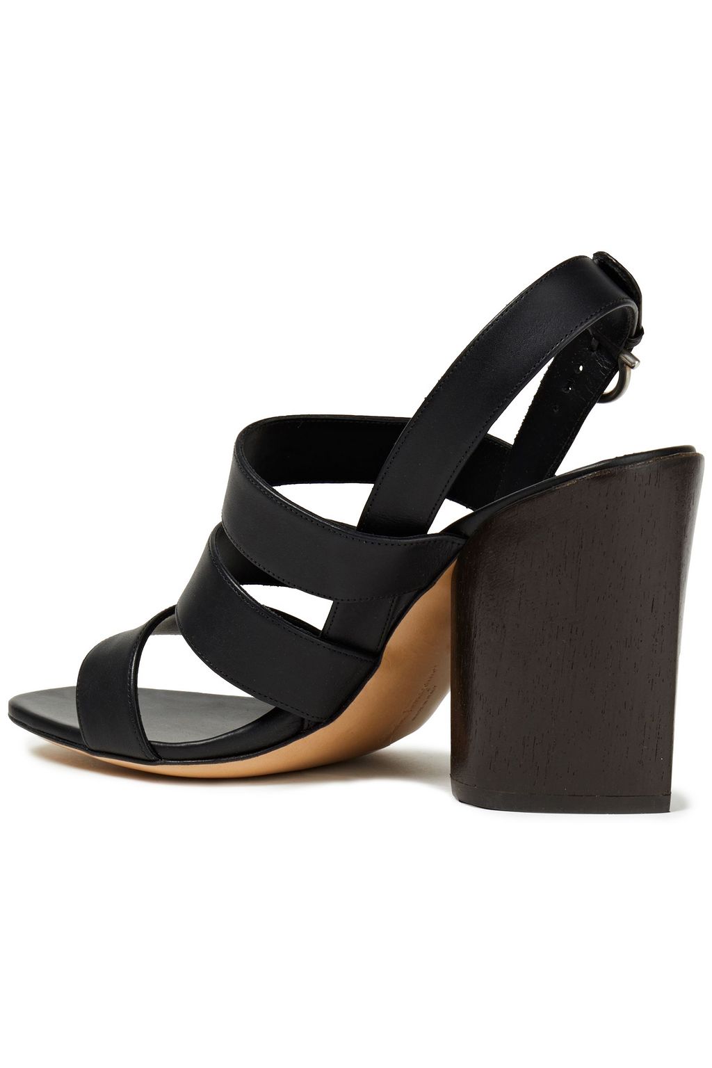 FERRAGAMO Trezze 85 leather slingback sandals