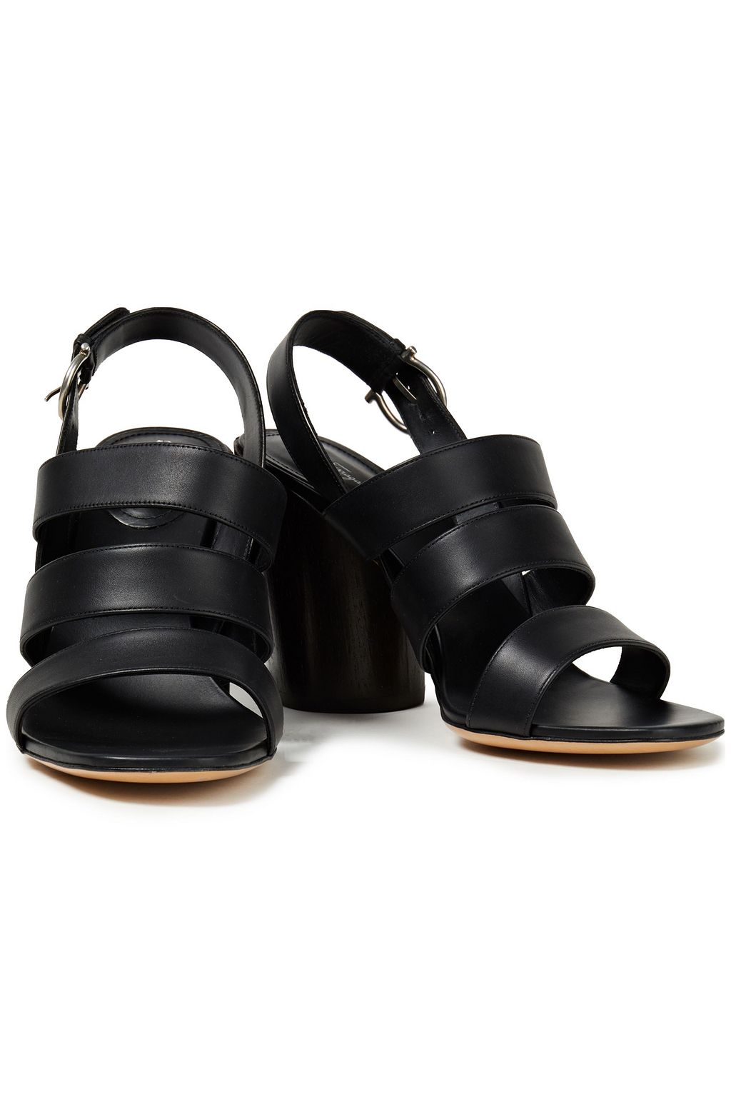 FERRAGAMO Trezze 85 leather slingback sandals