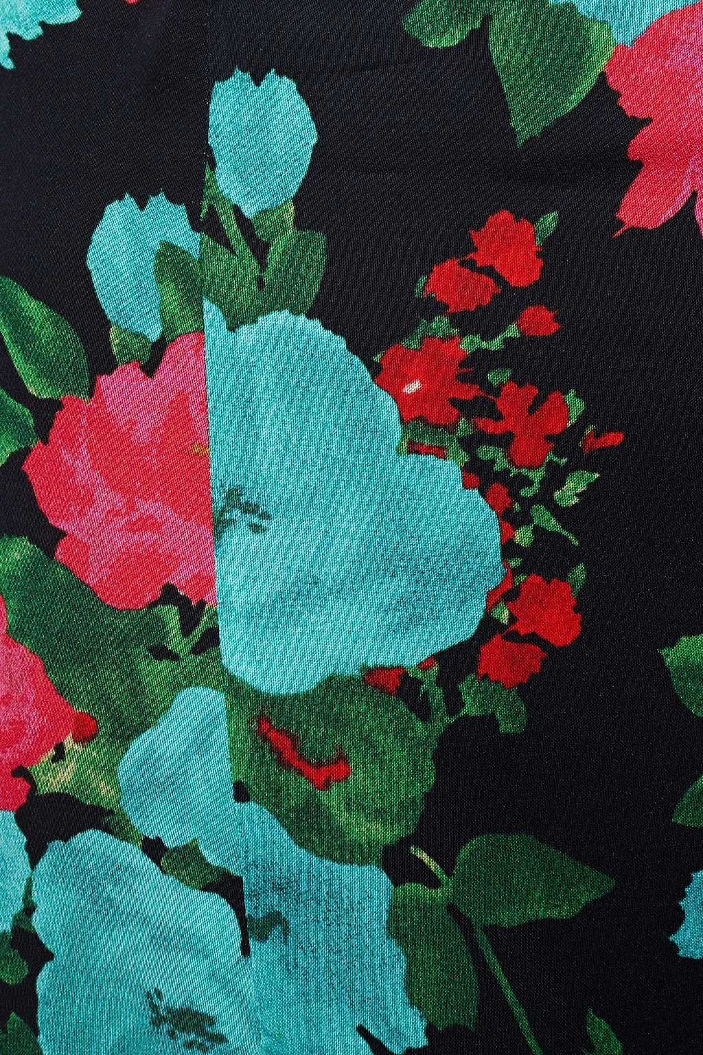 ERDEM Vesper floral-print satin midi skirt