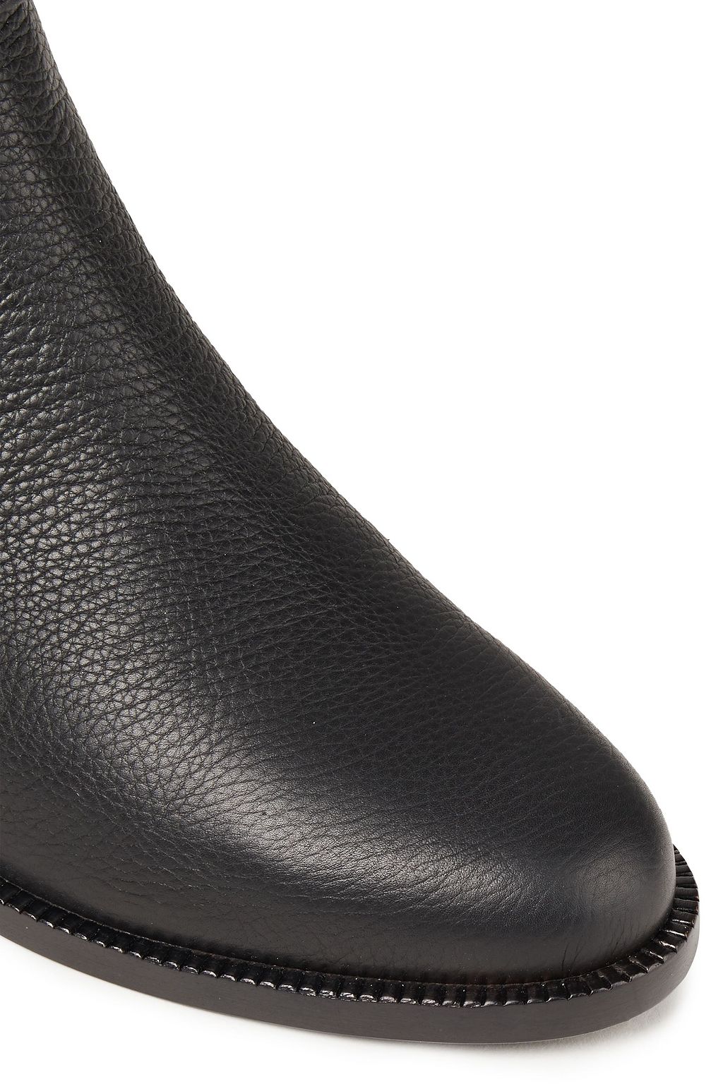 FERRAGAMO Ardisie embellished pebbled-leather ankle boots