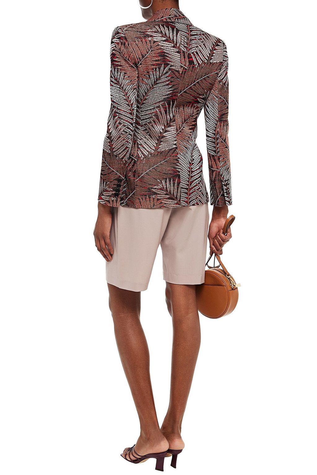 MISSONI Metallic jacquard-knit blazer