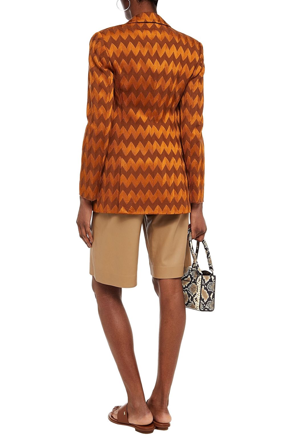 MISSONI Metallic jacquard-knit blazer