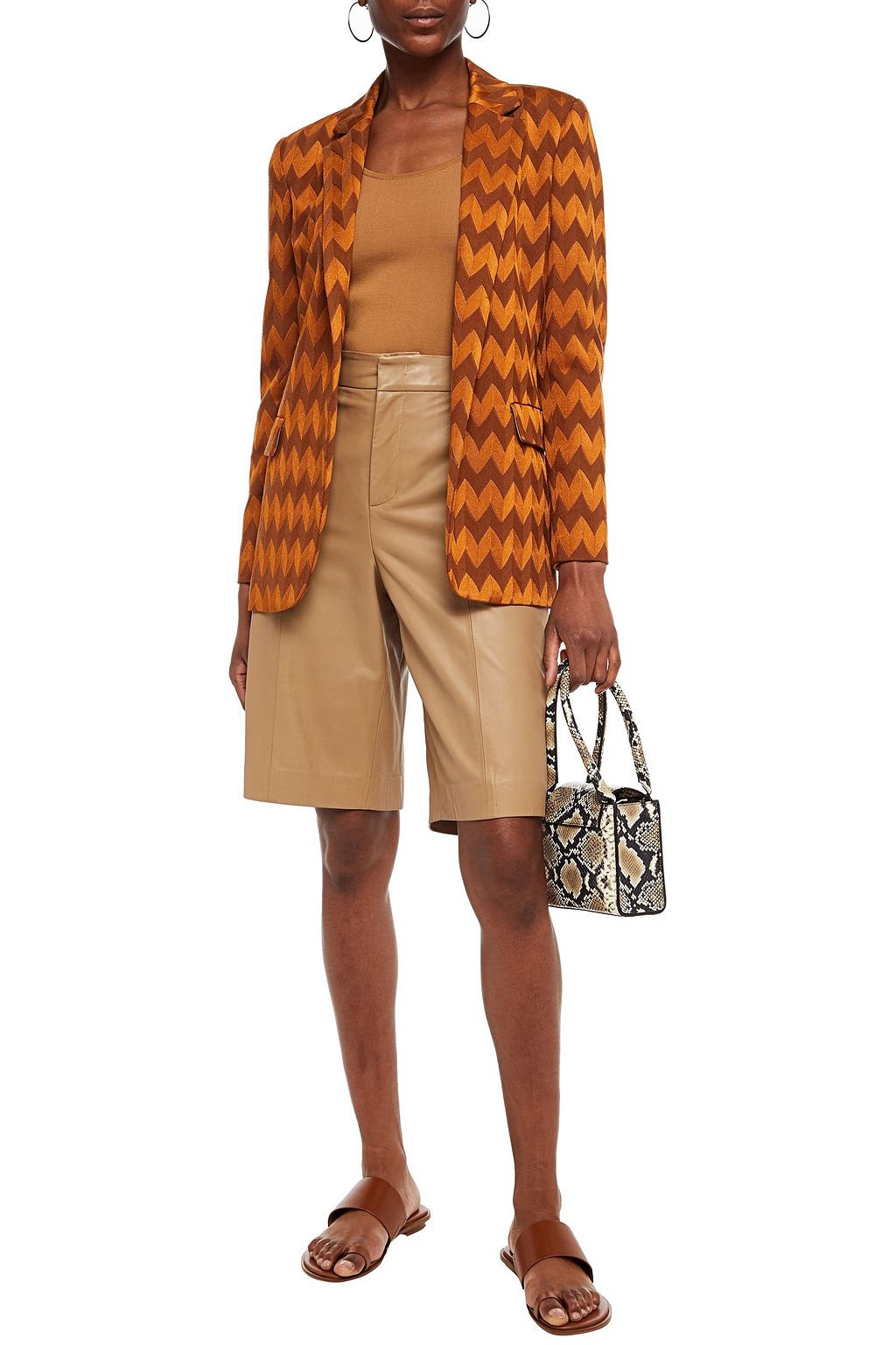 MISSONI Metallic jacquard-knit blazer
