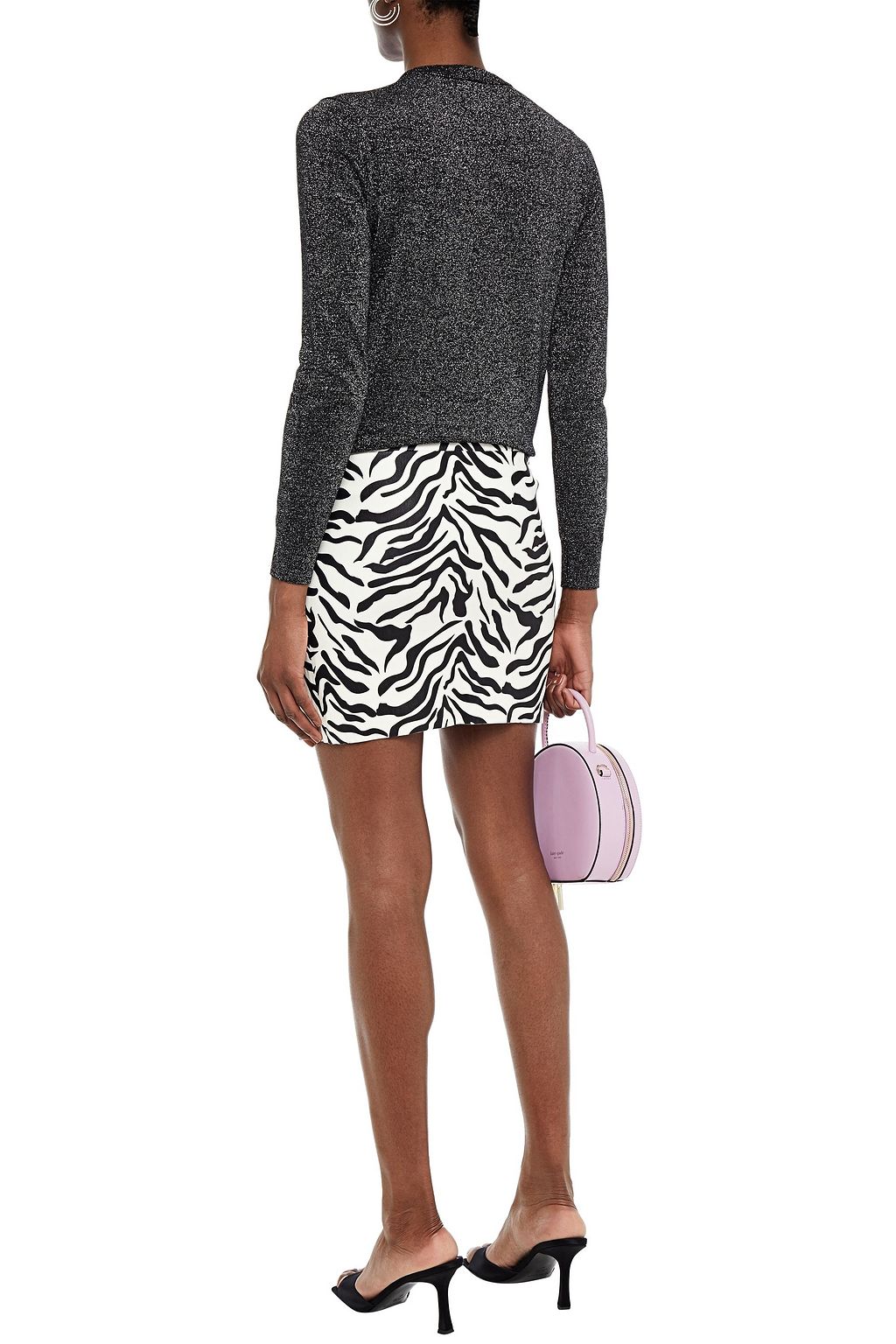 MARKUS LUPFER Mia sequin-embellished metallic cotton-blend sweater