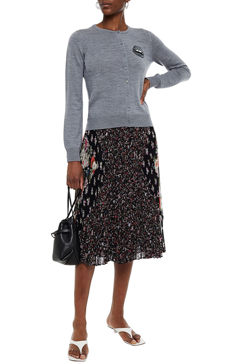MARKUS LUPFER April sequin-embellished merino wool cardigan