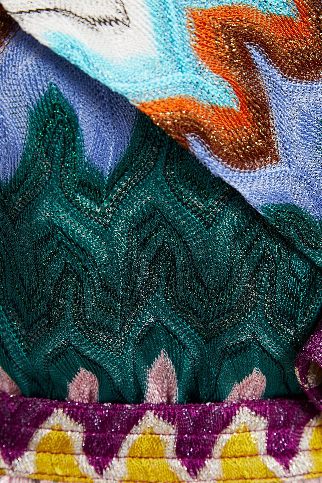 MISSONI Metallic crochet-knit cardigan