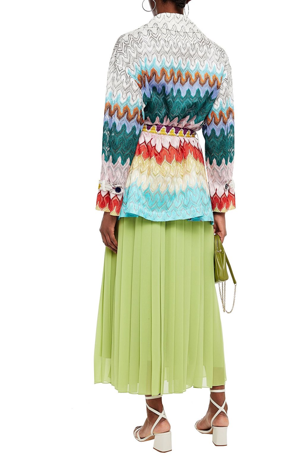 MISSONI Metallic crochet-knit cardigan