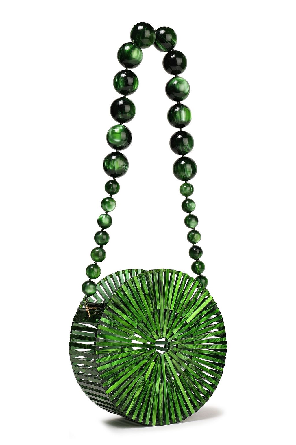 CULT GAIA Luna marbled acrylic shoulder bag